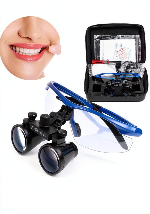 2.5X Dental Surgical Loupes Blue ZGOOD Optical Magnifier Glasses-1