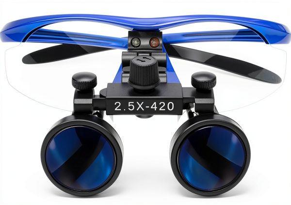 2.5X Dental Surgical Loupes Blue ZGOOD Optical Magnifier Glasses-2