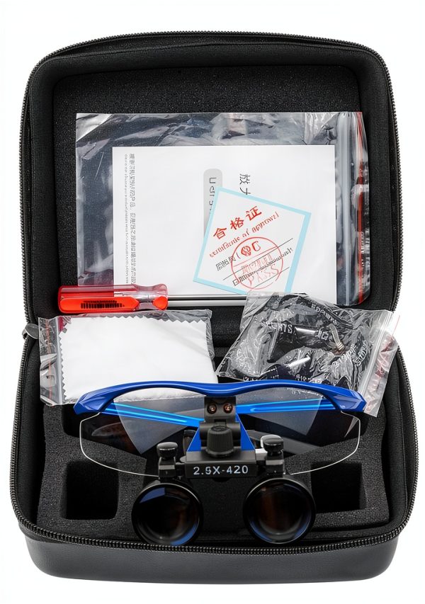 2.5X Dental Surgical Loupes Blue ZGOOD Optical Magnifier Glasses-5