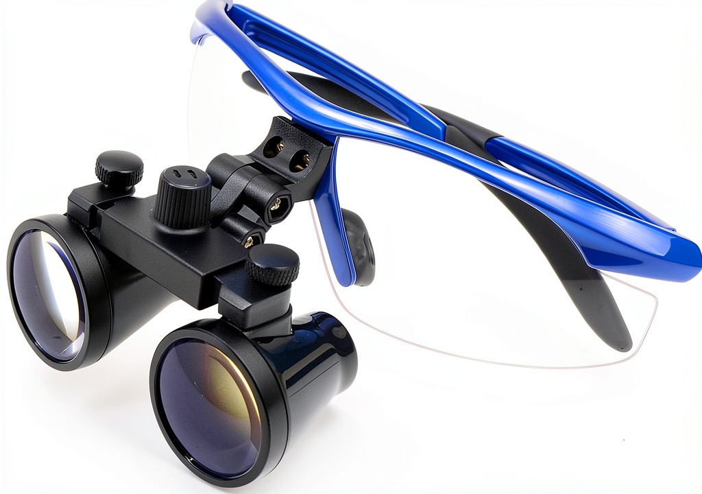 blue dental loupes