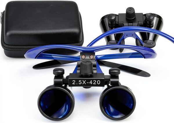 2.5X Dental Surgical Loupes Blue ZGOOD Optical Magnifier Glasses-3